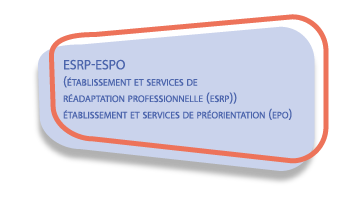 ESRP-ESPO (ÉTABLISSEMENT ET SERVICES DE RÉADAPTAOON PROFESSIONNELLE (ESRP)) ÉTABLISSEMENT ET SERVICES DE (EPO)