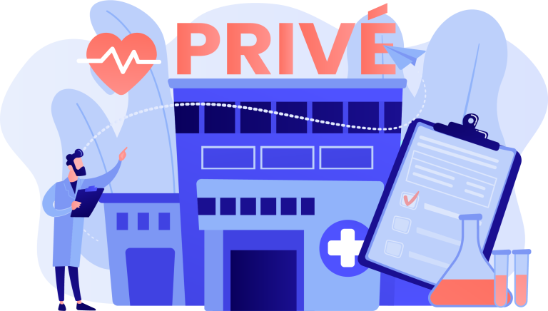 illustration hôpital privé