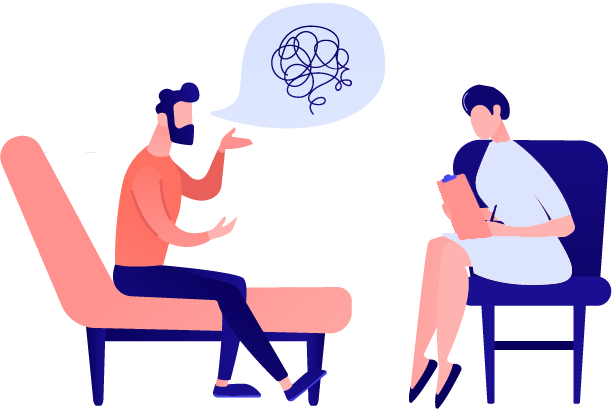 illustration psychotherapeute